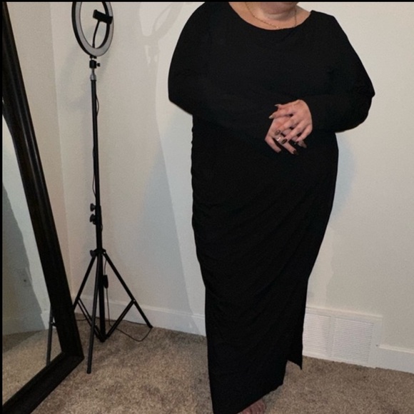 [#37] NWT Universal Standard full length black dress - Picture 5 of 5